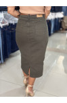 10257 - SAIA MIDI COLOR OLIVA SARAI 