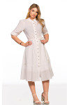 2604 - VESTIDO MANGA 3/4 ROW-AN 