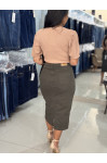 10257 - SAIA MIDI COLOR OLIVA SARAI 