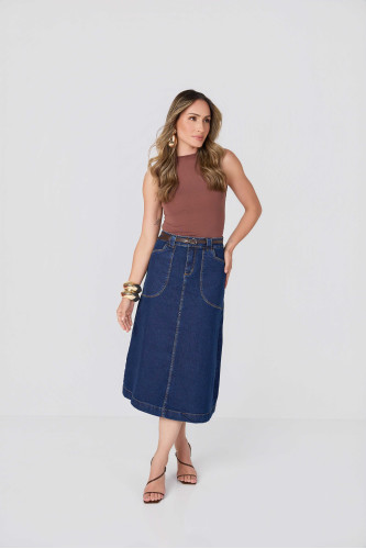 10267 - SAIA MIDI JEANS SARAI 