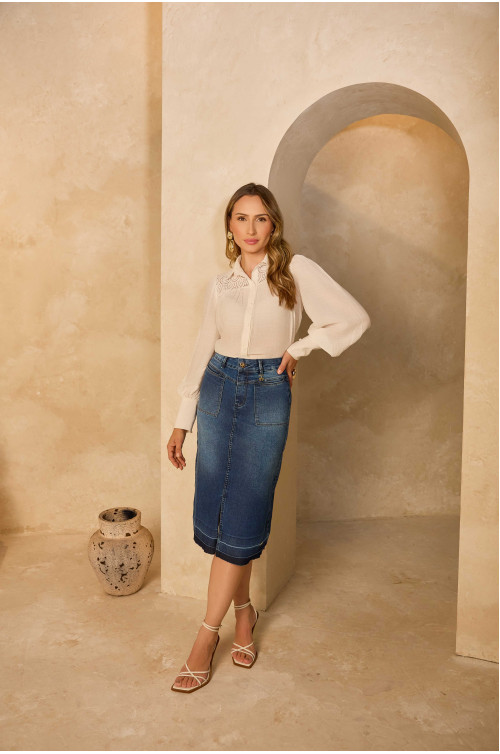 10268 - SAIA MIDI JEANS SARAI 