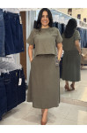 10243 - CONJUNTO COLETE E SAIA MIDI LIOCEL OLIVA SARAI 10243 - CONJUNTO COLETE E SAIA MIDI LIOCEL OLIVA SARAI