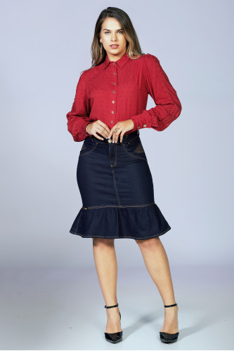 1786 - CAMISA VERMELHA ROW-AN