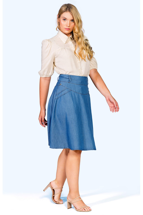 1797 - CAMISA OFF WHITE ROW-AN 