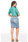 1814 - CAMISA VERDE AGUA ROW-AN 