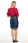 1870 - CAMISA VERMELHA COM BABADO ROW-AN