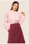 1880 - CAMISA ROSA COM DETALHE ROW-AN 