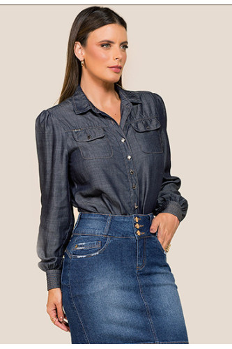 1883 - CAMISA JEANS 