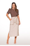 1888 - BLUSA MARRON ROW-AN 