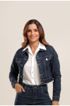 22016 - JAQUETA BORDADA JEANS ILLUSYON