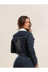 22016 - JAQUETA BORDADA JEANS ILLUSYON