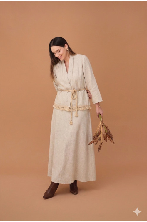 22019 - KIMONO LINHO MARFIM - ILLUSYON 22019 - KIMONO LINHO MARFIM - ILLUSYON