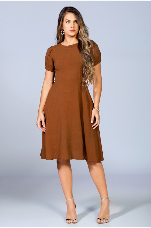 2526 - VESTIDO TERRACOTA ROW-AN 2526 - VESTIDO TERRACOTA ROW-AN