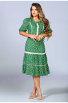 2537 - VESTIDO VERDE ROW-AN