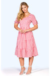 2569 - VESTIDO XADREZ ROSA ROW-AN 