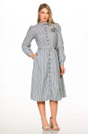 2612 - VESTIDO LISTRADO AZUL ROW-AN 