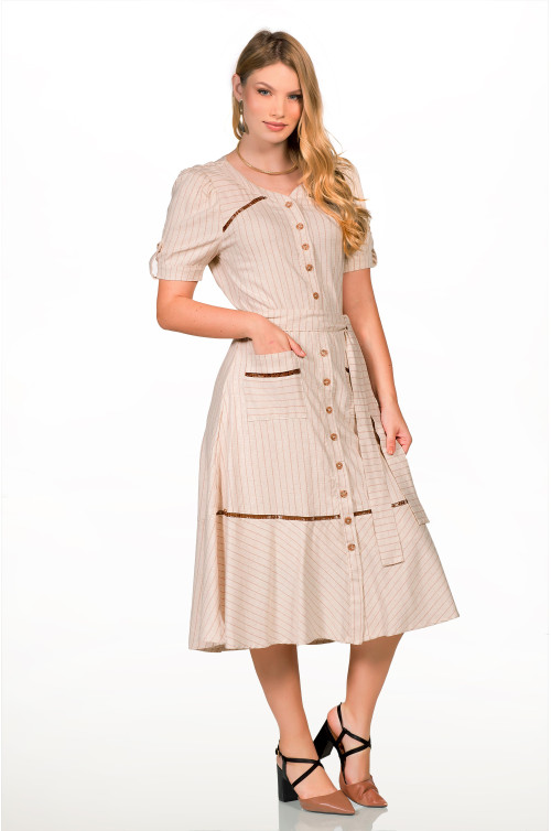 2623 - VESTIDO LINHO ROW-AN 2623 - VESTIDO LINHO ROW-AN
