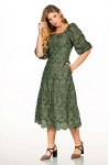 2626 - VESTIDO VEDE BORDADO ROW-AN