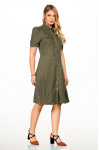 2627 - VESTIDO VERDE MILITAR ROW-AN