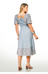 2647 - VESTIDO AZUL BORDADO ROW-AN 2647 - VESTIDO AZUL BORDADO ROW-AN
