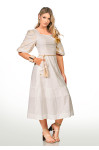 2654 - VESTIDO OFF WHITE ROW-AN 