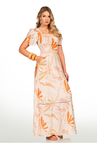 2655 - VESTIDO LONGO ESTAMPADO ROW-AN 