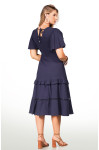 2664 - VESTIDO AZUL MARINHO ROW-AN 