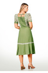 2673 - VESTIDO VERDE BORDADO ROW-AN