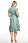 2691 - VESTIDO VERDE LISTRADO ROW-AN