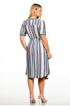 2701 - VESTIDO LISTRADO AZUL ROW-AN 2701 - VESTIDO LISTRADO AZUL ROW-AN