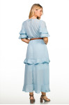 2702 - VESTIDO AZUL LONGO COM CINTO ROW-AN 2702 - VESTIDO AZUL LONGO COM CINTO ROW-AN