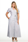 2704 - VESTIDO LISTRADO AZUL ROW-AN 