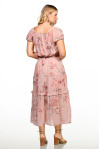 2710 -VESTIDO ROSA COM LASTEX ROW-AN 