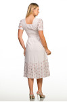 2711 - VESTIDO BRANCO BORDADO ROSA ROW-AN 