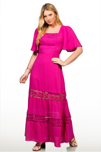 2712 - VESTIDO LONGO PINK ROW-AN 