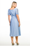 2714 - VESTIDO AZUL COM DETALHE ROW-AN 