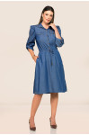 2718 - VESTIDO JEANS MANGA 3/4 ROW-AN 