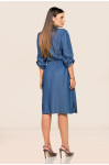 2718 - VESTIDO JEANS MANGA 3/4 ROW-AN 
