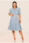 2719 - VESTIDO JEANS LISTRADO ROW-AN 2719 - VESTIDO JEANS LISTRADO ROW-AN