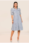 2719 - VESTIDO JEANS LISTRADO ROW-AN 2719 - VESTIDO JEANS LISTRADO ROW-AN