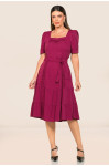 2726 - VESTIDO VINHO ROW-AN 