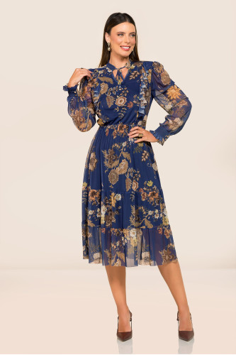 2732 - VESTIDO ESTAMPADO ROW-AN