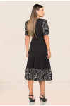 2735 - VESTIDO PRETO COM BORDADO ROW-AN 2735 - VESTIDO PRETO COM BORDADO ROW-AN