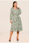 2737 - VESTIDO ESTAMPADO VERDE ROW-AN