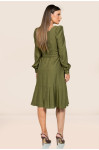 2739 - VESTIDO VERDE COM LASTEX ROW-AN