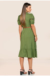 2740 - VESTIDO VERDE COM CINTO ROW-AN 2740 - VESTIDO VERDE COM CINTO ROW-AN
