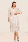 2743 - VESTIDO MIDI COM RENDA ROW-AN 