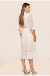 2743 - VESTIDO MIDI COM RENDA ROW-AN 