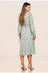 2744 - VESTIDO MIDI VERDE ROW-AN 