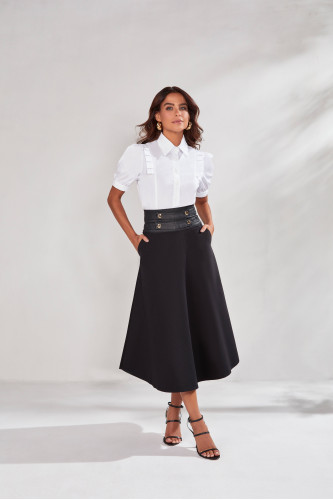 27382-SAIA GODÊ BLACK COM COS RESINADO BLACK 80CM